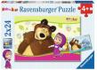Puzzle 2X24 Masza i niedźwiedź. Wydawca: Ravensburger. Dadada.pl Opakowanie Puzzle 2X24 Masza i niedźwiedź