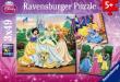 Opakowanie Puzzle Disney Księżniczki 3x49