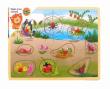 Opakowanie Puzzle drewniane układanka z pinezkami Jezioro