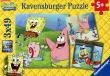 Opakowanie Puzzle SpongeBob 3x49