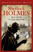 Sherlock Holmes. Studium w szkarłacie. Autor: Sir Arthur Conan Doyle. Dadada.pl Okładka książki Sherlock Holmes. Studium w szkarłacie