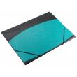 Opakowanie Teczka z gumką A4 turkusowo-czarna