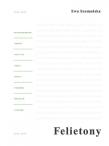 Okładka książki Felietony
