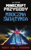 Okładka książki Minecraft przygody. Mroczna świątynia. Między lawą a potwora