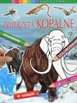 Naklejkowe łamigłówki. Zwierzęta kopalne. Autor: Beaumont Emilie. Dadada.pl Okładka książki Naklejkowe łamigłówki. Zwierzęta kopalne