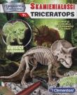 Naukowa zabawa. Skamieniałości Triceratops fluores. Autor: Naukowa zabawa. Dadada.pl Okładka książki Naukowa zabawa. Skamieniałości Triceratops fluores