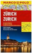 Plan Miasta Marco Polo. Zurich. Autor: Opracowanie zbiorowe. Dadada.pl Okładka książki Plan Miasta Marco Polo. Zurich