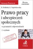 Okładka książki Prawo pracy i ubezpieczeń społecznych w pytaniach i odpowiedziach