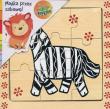 Opakowanie Puzzle drewniane układanka Zebra 9 elementów