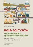 Okładka książki Rola Sołtysów we współczesnych społecznościach wiejskich
