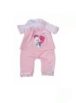 Opakowanie Ubranko dla lalki my little Baby born Romper Collection biało-różowe