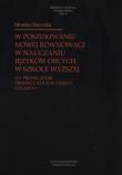 Okładka książki W poszukiwaniu nowej równowagi w nauczaniu języków obcych w szkole wyższej