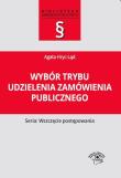 Okładka książki Wybór trybu udzielenia zamówienia publicznego