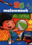 96 malowanek dla synka + naklejki. Autor: Aleksander Panek. Dadada.pl Okładka książki 96 malowanek dla synka + naklejki