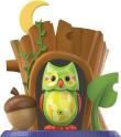 Opakowanie DigiOwls Autumn Zestaw z dziuplą