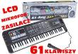 Opakowanie Keyboard MQ-6102 61 Klawiszy Mikrofon