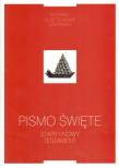 Pismo Święte Stary i Nowy Testament z grafikami. Autor: ks. Marian Wolniewicz (red.), ks. Michał Peter (red.). Dadada.pl Okładka książki Pismo Święte Stary i Nowy Testament z grafikami