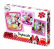 Opakowanie Puzzle 3x55 Minnie odwiedza Daisy DINO