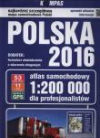 Okładka książki Atlas samochodowy Polska 2016 dla profesjonalistów 1:200 000