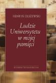 Okładka książki Ludzie Uniwersytetu w mojej pamięci