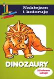 Naklejam i koloruję - Dinozaury II. Autor: Małecki Aleksander. Dadada.pl Okładka książki Naklejam i koloruję - Dinozaury II