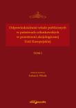 Opakowanie Odpowiedzialność władz publicznych w państwach członkowskich w przestrzeni aksjologicznej Unii Europejskiej
