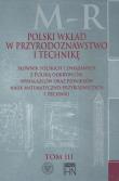 Opakowanie Polski wkład w przyrodoznawstwo i technikę. Tom III. M-R
