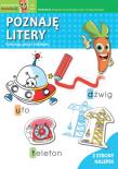Okładka książki Poznaję litery. Koloruję, piszę i naklejam. Marchewkowe zadania 3-6 lat