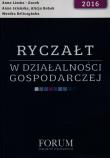 Ryczałt w działalności gospodarczej 2016. Autor: Liszka-Gacek Anna, Jeleńska Anna, Bobak Alicja. Dadada.pl Okładka książki Ryczałt w działalności gospodarczej 2016
