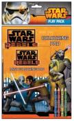 Opakowanie Star Wars Rebels. Dwie kolorowanki z kredkami