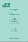 Opakowanie Epistolografia w dawnej Rzeczypospolitej, t. V-VI