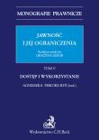 Okładka książki Jawność i jej ograniczenia. Dostęp i wykorzystywanie. Tom 5