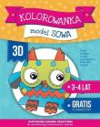Okładka książki Kolorowanka 3D: Sowa