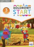 Kolorowy Start Trzylatek Karty pracy Część 1. Autor: Wiesława Żaba - Żabińska. Dadada.pl Okładka książki Kolorowy Start Trzylatek Karty pracy Część 1