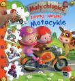 Koloruj i układaj Motocykle. Mały chłopiec. Autor: Nathalie Belineau, Alexis Nesme. Dadada.pl Okładka książki Koloruj i układaj Motocykle. Mały chłopiec