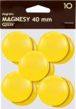 Opakowanie Magnesy 40 mm żółte 10 sztuk