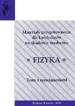 Okładka książki Materiały przygotowawcze ...Fizyka