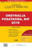 Opakowanie Ordynacja podatkowa, NIP 2016