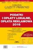 Opakowanie Podatki i opłaty lokalne, opłata reklamowa 2016