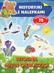 Wiosna misia Okruszka. Historyjki z nalepkami. Autor: Anna Wiśniewska (red.). Dadada.pl Okładka książki Wiosna misia Okruszka. Historyjki z nalepkami