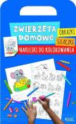 Zwierzęta domowe Obrazki szlaczki naklejki do kolorowania. Autor: AGATA LALKO. Dadada.pl Okładka książki Zwierzęta domowe Obrazki szlaczki naklejki do kolorowania