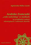 Arabsko-francuski code switching w mediach na przykładzie audycji telewizyjnych i radiowych Maroka. Autor: Pałka-Lasek Agnieszka. Dadada.pl Okładka książki Arabsko-francuski code switching w mediach na przykładzie audycji telewizyjnych i radiowych Maroka