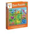 Opakowanie Ludattica Legno Puzzle-Duo Dinosaurs
