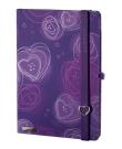 Opakowanie Notes A5 Dreamy Love fioletowy kratka