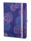 Opakowanie Notes A5 Dreamy Love niebieski linia