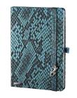Opakowanie Notes A5 Snake Sharmer zielony linia