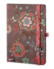 Opakowanie Notes A6 Flowers Beauty brązowy kratka