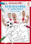 Okładka książki PZPN. Piłka nożna. Gramy w piłkę. Kolorowanka z naklejkami