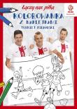 PZPN. Piłka nożna. Turniej piłkarski. Kolorowanka z naklejkami. Autor: Opracowanie zbiorowe. Dadada.pl Okładka książki PZPN. Piłka nożna. Turniej piłkarski. Kolorowanka z naklejkami