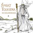 Świat Tolkiena do kolorowania. Autor: Opracowanie zbiorowe. Dadada.pl Okładka książki Świat Tolkiena do kolorowania